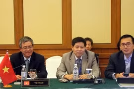 Le vice-ministre des Affaires étrangères (AE) Pham Quang Vinh au forum. (Photo: Vietnam+)