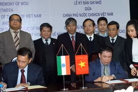 Panorama de la signature. (Photo: Bich Ngoc/AVI)