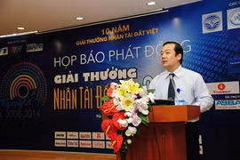 M. Pham Duc Long, directeur général adjoint du groupe VNPT, chef du Comité d'organisation du prix Talent du Vietnam 2014. (Source : VNA)