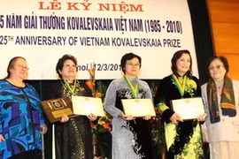 Le Vietnam célèbre les 25 ans du prix Kovalevskaïa