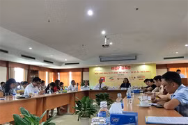 Conférence de presse sur la foire florale printanière de Phú My Hung 2015.