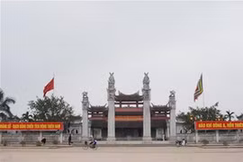 La porte d'entrée au site des temples des Tran à Thai Binh. Photo: internet