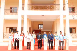 Centre d'enseignement de la langue vietnamienne au Laos. (Source : VNA)