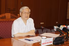 Le Secrétaire général du Parti communiste du Vietnam Nguyen Phu Trong.