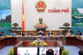 Une vidéo-conférence sur le bilan de la réduction de la pauvreté en 2014 a eu lieu jeudi à Hanoi, sous l'égide du Premier ministre Nguyen Tan Dung. (Source : VNA).