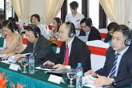 Les délégués au 3e Dialogue entre le Parti communiste du Vietnam et le Parti social-démocrate d'Allemagne (Photo: An Đăng/VNA)