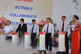 L'inauguration de l'usine de fabrication de moteurs Chu Lai-Truong Hai. (Photo: Nguyen Son/Vietnam+)