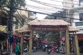 Le projet de préservation et de restauration de la rue Lan Ông vise à sauvegarder les maisons typiques de la rue, à mettre en valeur la médecine traditionnelle vietnamienne. Photo : Ngoc Diêp/VNA/CVN