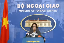 La porte-parole adjointe du ministère vietnamien des AE Pham Thu Hang. (Photo: VNA)