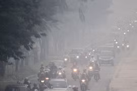 Des nuages de pollution à Pekanbaru, en Indonesie. Photo : AFP