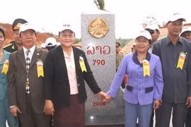 Construction de 18 bornes à la frontière avec le Laos 