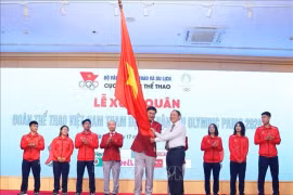 Cérémonie de départ de la délégation vietnamienne participant aux JO de Paris 2024
