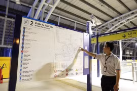 Plan de la ligne de métro Bên Thanh-Suôi Tiên. Photo: VNA 