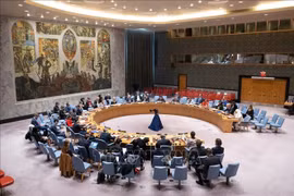 Débat public sur la situation au Moyen-Orient, y compris la question palestinienne. Photo: Xinhua/VNA