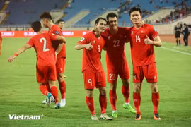 Les joueurs vietnamiens rencontreront des joueurs libanais et indiens dans le cadre des Journées FIFA. Photo: VietnamPlus