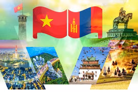 La visite d'Etat en Mongolie du secrétaire général et président vietnamien Tô Lâm intervient à l'occasion du 70e anniversaire des relations diplomatiques entre les deux pays. Photo: VNA