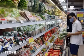 Dans un supermarché. Photo d'illustration: VNA