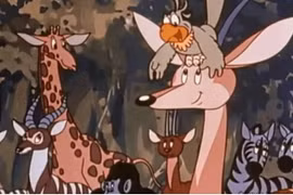 Une scène du dessin animé "Jungle Emperor". Photo: NDEL