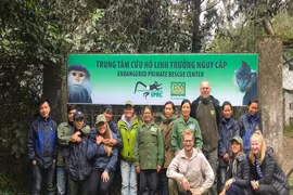 Visite du Centre de sauvetage des primates en danger.. Photo: NDEL