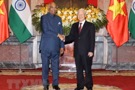 Vietnam-Inde : entretien Nguyen Phu Trong et Ram Nath Kovind