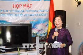 L’ancienne vice-présidente Truong My Hoa rencontre des expatriés vietnamiens en Australie
