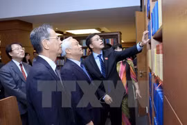 Inauguration d'une salle de lecture à la bibliothèque de l'AN