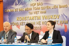 Conférence de presse sur le bilan des relations Vietnam–Russie en 2015