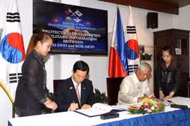 R. de Corée et Philippines coopèrent dans la protection des informations classifiées de défense