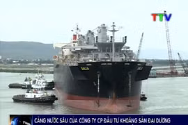 Un navire singapourien de 50.000 tonnes mouille au port en eau profonde de Nghi Son