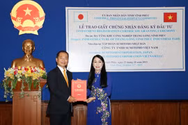Vinh Phuc : remise de la licence d’investissement à un projet japonais 