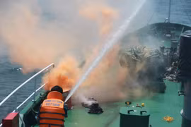 Vietnam-Inde : exercice de sauvetage en mer