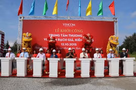 Mise en chantier d'un centre commercial Vincom à Kien Giang
