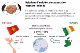 Relations d’amitié et de coopération Vietnam – Irlande en infographie