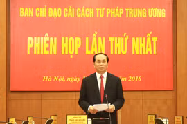 Le président Trân Dai Quang définit les tâches de réforme judiciaire