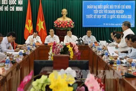 Truong Tan Sang rencontre les entrepreneurs d'Ho Chi Minh-Ville