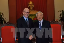 Le leader du PCV rencontre le président du Parti communiste des Etats-Unis