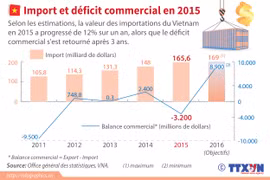 [Infographie] Import et déficit commercial en 2015
