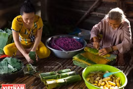 Le “banh tet lá cẩm”, une spécialité réputée de Cân Tho