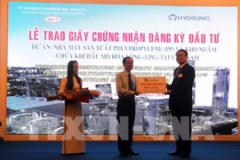 Ba Ria-Vung Tau: remise d'une licence d’investissement à un projet de 1,2 milliard de dollars