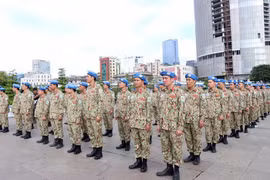 Les forces de maintien de la paix du Vietnam prêtes à partir au Soudan du Sud
