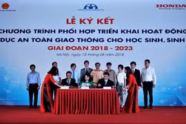 Honda soutient le Vietnam dans la sensibilisation des élèves et étudiants à la sécurité routière