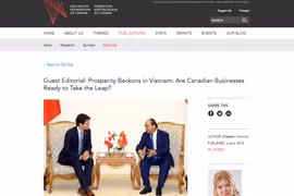 Expert canadien: de nouvelles opportunités dans les relations Vietnam-Canada