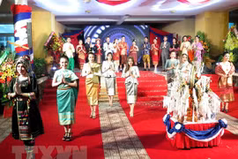 Des étudiants laotiens à Thua Thien-Hue célèbrent la fête Bunpimay
