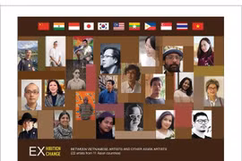 Exposition de peintres vietnamiens et asiatiques à Hanoï 