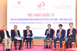 Vietnam et Japon partagent des expériences dans l'administration locale