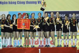 Une sélection chinoise sacrée champion du tournoi international de volley-ball féminin VTV Cup VTV9 