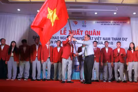 Asian ParaGames 2018: cérémonie de départ de la délégation handisport vietnamienne