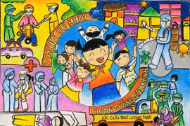 70.000 peintures d'enfants "Croire au Vietnam" contribuent au Fonds de vaccins anti-COVID-19