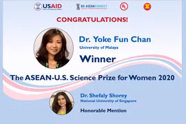 Annonce des lauréates du Prix scientifique ASEAN-États-Unis pour les femmes 2020