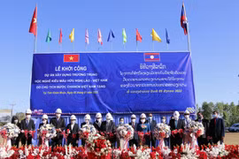 Mise en chantier du Lycée professionnel exemplaire d'amitié Laos-Vietnam